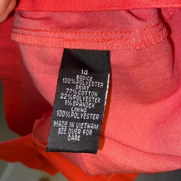 Alyx Blue & Coral Floral Dress Size 14 SOLD - Picture 10 of 13